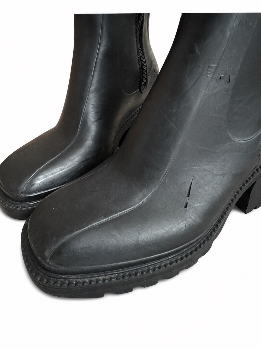 Chloé Betty PVC Short Rain Boots Black Size 36 US 6 Designer - Picture 10 of 13